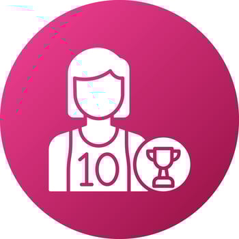 Champion Male Icon Style vector