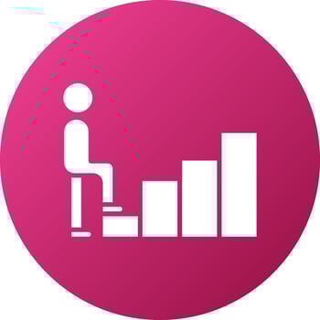 First Step Icon Style vector