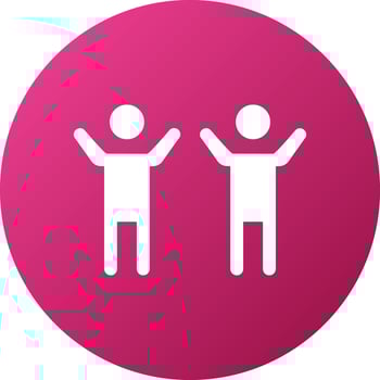 Man Celebrating Icon Style vector