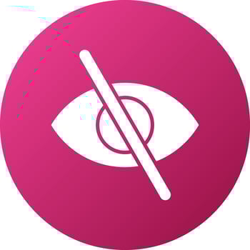 Hiding Icon Style vector