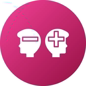 Bipolar Icon Style vector