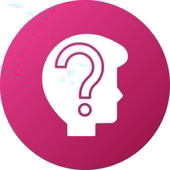 Concerned Icon Style vector