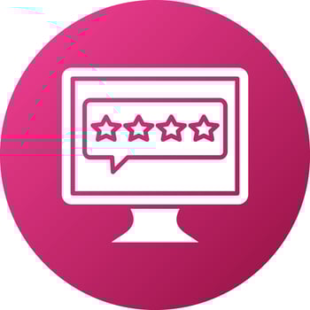 Online Rating Icon Style vector