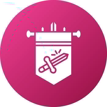 Battle Banner Icon Style vector