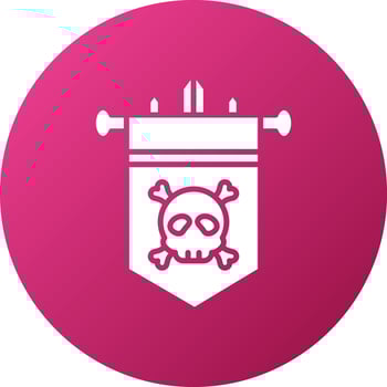 Battle Flag Icon Style vector