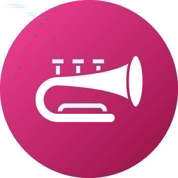 Horn Trumpet Icon Style vector