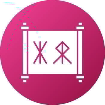 Runes Icon Style vector
