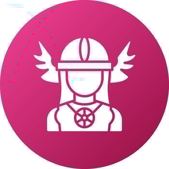 Shieldmaiden Icon Style vector