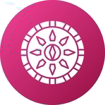 Viking Shield Icon Style vector