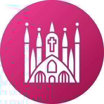 Sagrada Familia Icon Style vector