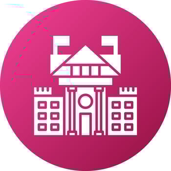 White House Icon Style vector