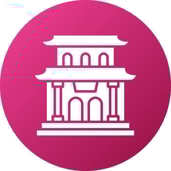 Pagoda Icon Style vector
