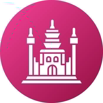 Angkor Wat Icon Style vector