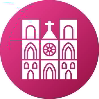 Notre Dame Icon Style vector
