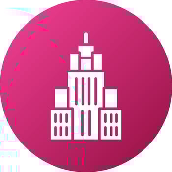 Empire State Building Icon Style vector