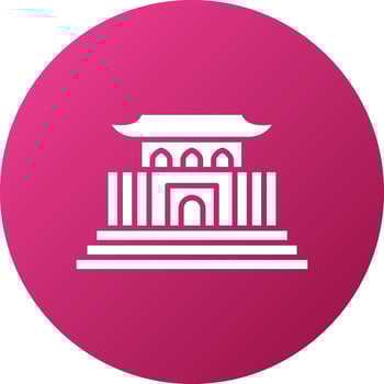 Forbidden City Icon Style vector