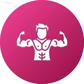 Chest Muscle Icon Style vector
