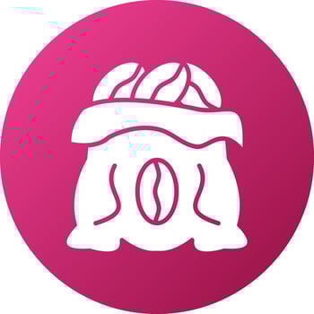 Coffee Sack Icon Style vector