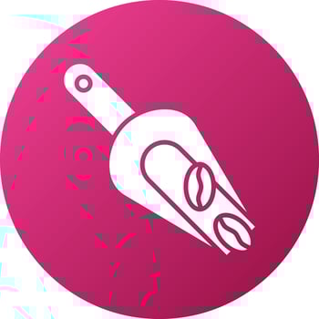 Coffee Scoop Icon Style vector