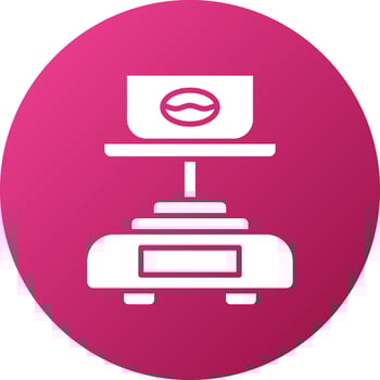 Coffee Scale Icon Style vector