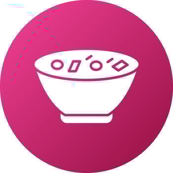 Clam Chowder Icon Style vector