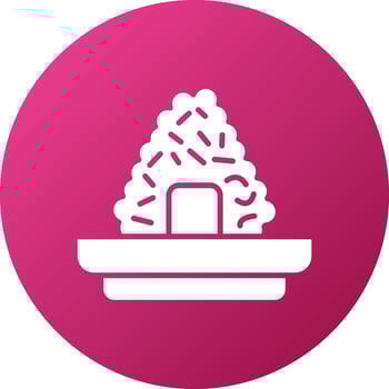 Onigiri Icon Style vector