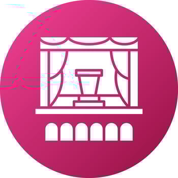Auditorium Icon Style vector