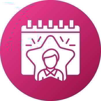Employee of the Year Icon Style vector