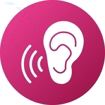 Hearing Icon Style vector