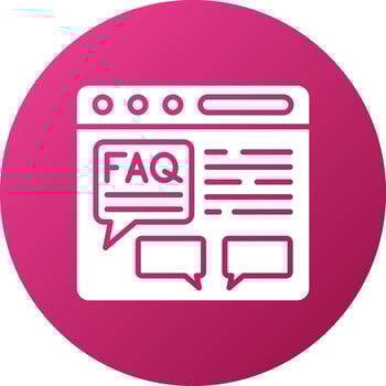 FAQ Icon Style vector