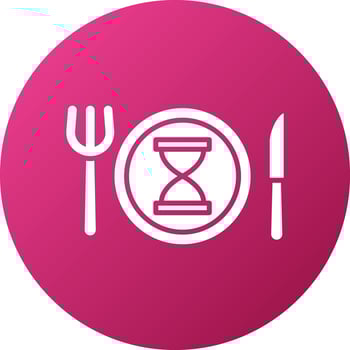 Eating Slowly Icon Style vector