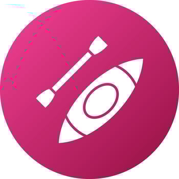 Kayak Icon Style vector