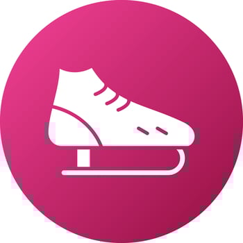 Ice Skates Icon Style vector