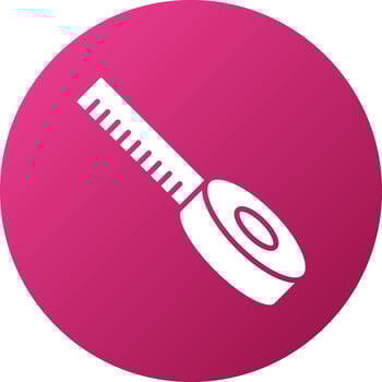 Measuring Tape Icon Style vector