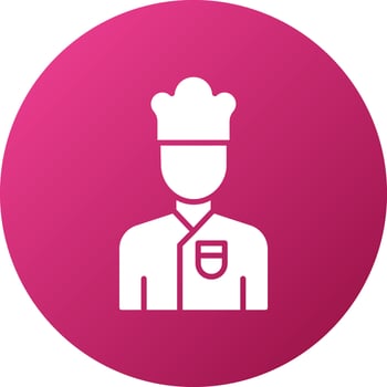 Chef Male Icon Style vector