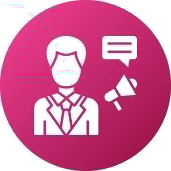 Influencer Male Icon Style vector