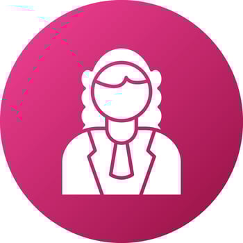 Judge Male Icon Style vector