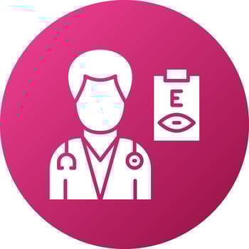 Optometrist Male Icon Style vector