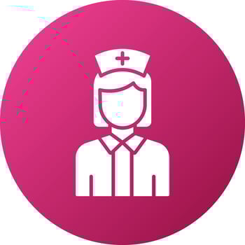 Nurse Female Icon Style vector