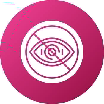 Legal Blindness Icon Style vector