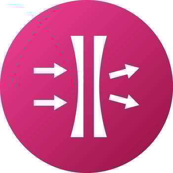 Normal Index Lenses Icon Style vector