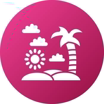 Beach Icon Style vector