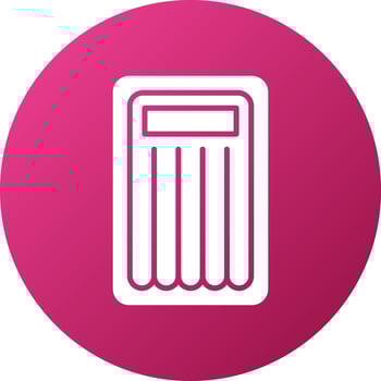 Beach Mattress Icon Style vector