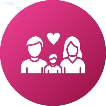 Happy Family Icon Style vector