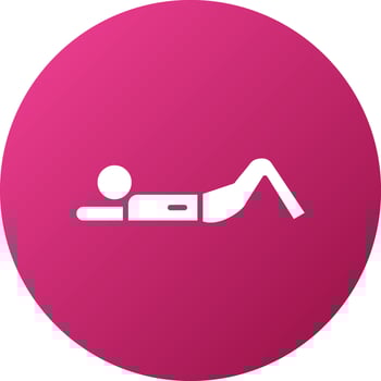 Lying Down Icon Style vector