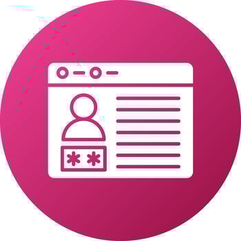 Browser Password Icon Style vector