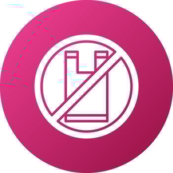 No Plastic Icon Style vector