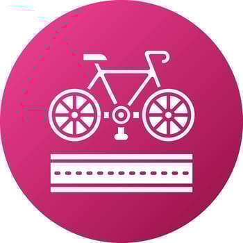 Bike Lane Icon Style vector