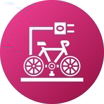 Electric Bicycle Icon Style vector