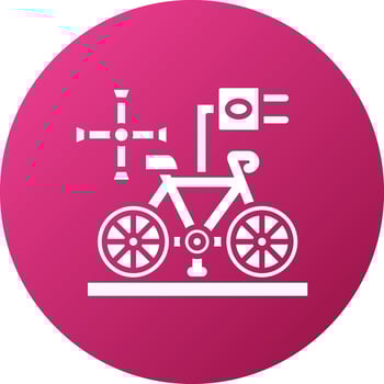 Electric Bike Hub Icon Style vector